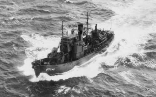 Морской охотник «Спэниел» у побережья Великобритании. 22 мая 1943 г. 