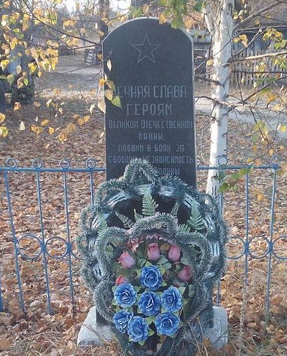 с. Емиловка Хорошевского р-на. Братская могила 6 советских воинов. 