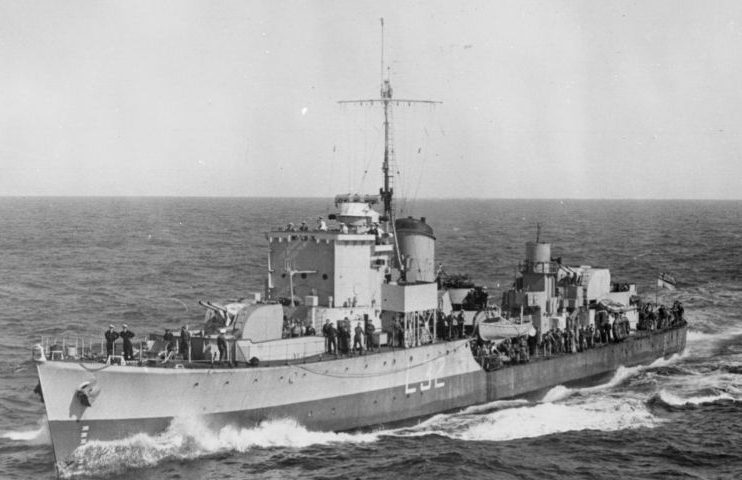 Эсминец «Бельвуар» в Адриатическом море. 29 мая 1945 г. 