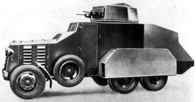 Средний пулеметный бронеавтомобиль «Fiat 611». 1938 г. 