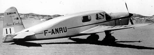 Вспомогательный самолет Caudron C-635 Simoun. 1938 г.