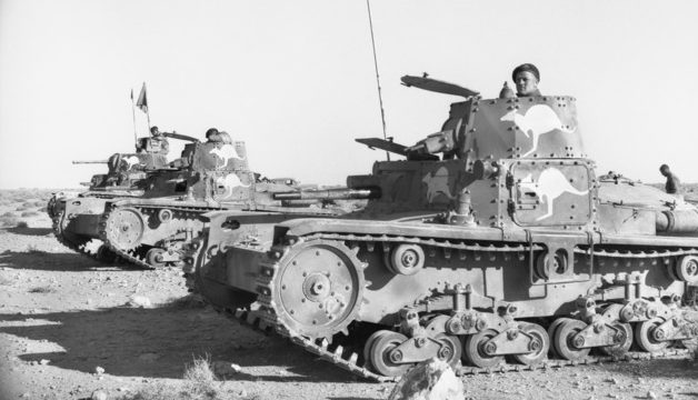 Легкие танки Carro armato M-11/39, захваченные австралийцами 1940 г. 