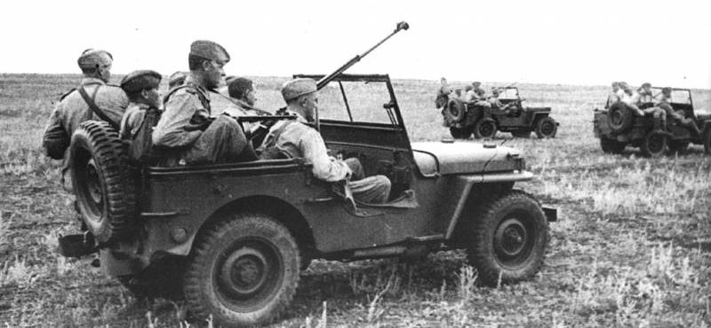 Американские внедорожники «Willys MB» в Красной Армии. 1943 г.