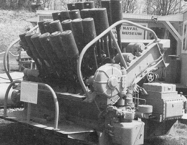 Бомбомет реактивных глубинных бомб «Hedgehog Mk-10» (Еж). 1945 г. 