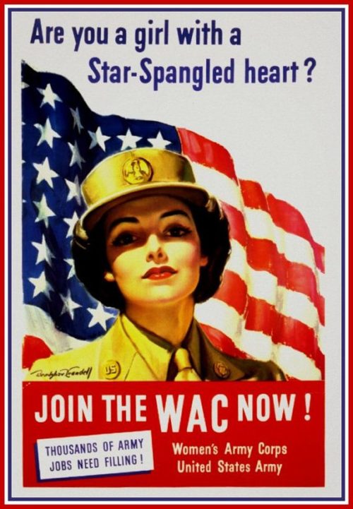 Агитационные плакаты WAC.