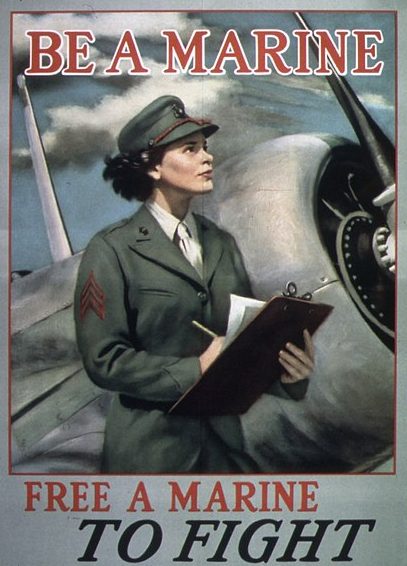 Рекрутинговый плакат Корпуса морской пехоты.