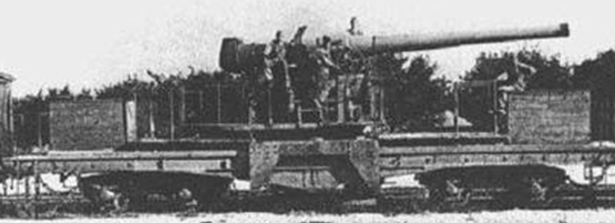 Железнодорожное 164 мм орудие. Май 1944 г. 