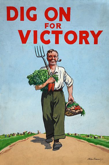 Плакаты «Копай для победы», призывающие британцев заниматься огородничеством и садоводством. 
