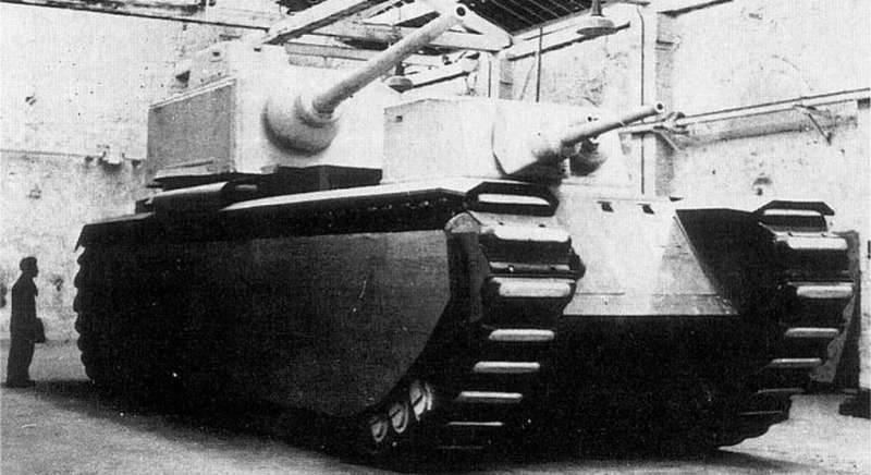 Французский сверхтяжелый экспериментальный танк FCM F1. 1939 г. 