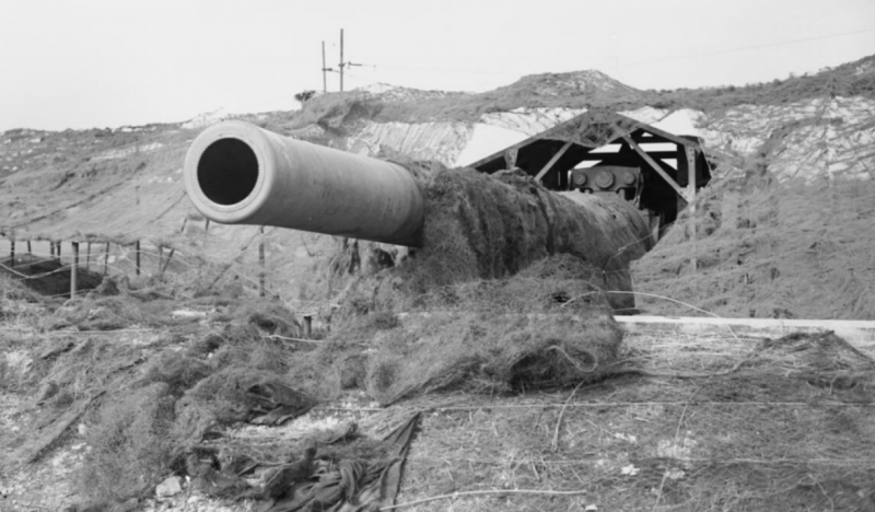 356-мм орудие «Вини» в Сен-Маргарет-ат-Клифф недалеко от Дувра.