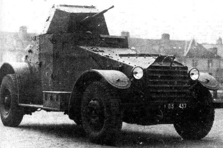 Средний бронеавтомобиль Laffly 80 AM. Апрель 1940 г. 