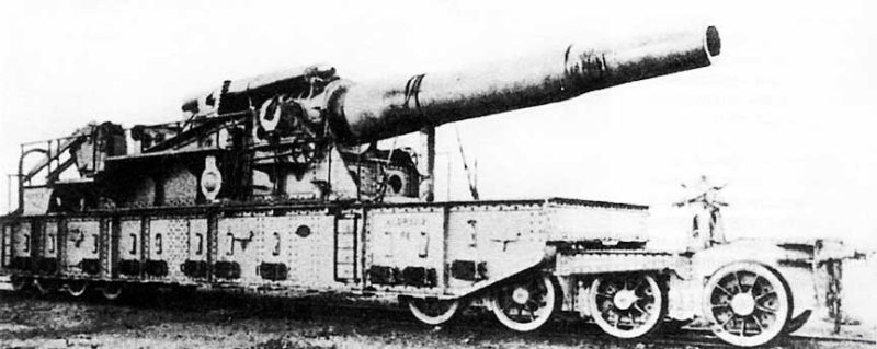 Железнодорожное 370-мм орудие. Май 1940 г.