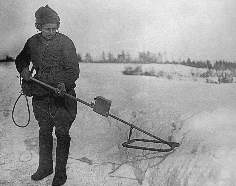 Миноискатель ИМВЭТА-21 на Карельском перешейке. Январь 1940 г.