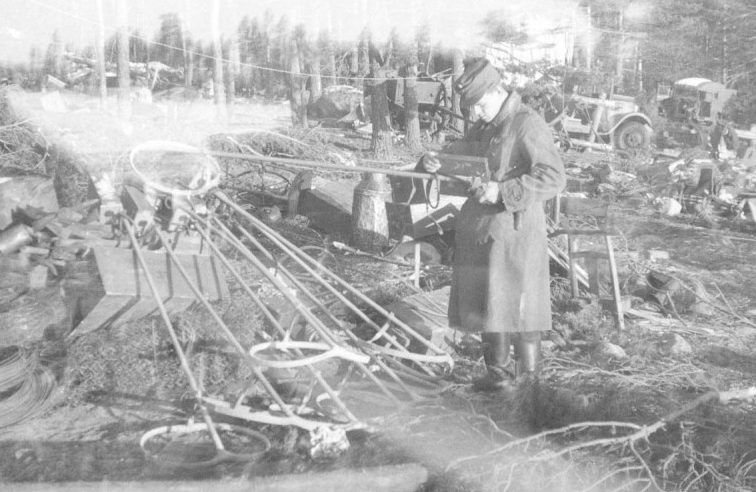 Первые серийные миноискатели, захваченные финнами. 1940 год.