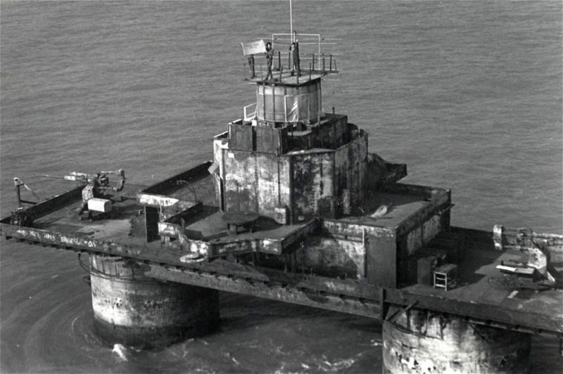 Послевоенные остатки форта.