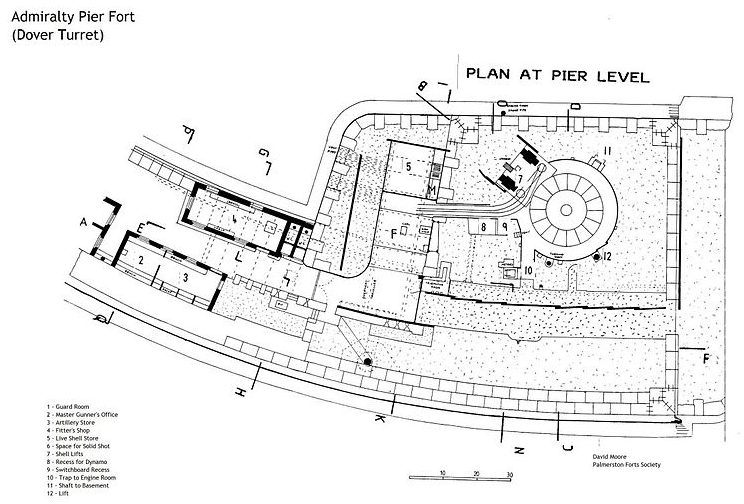 План форта с Дуврской башней. 