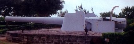 9,2-дюймовое орудие в Морском музее Бермудских островов.