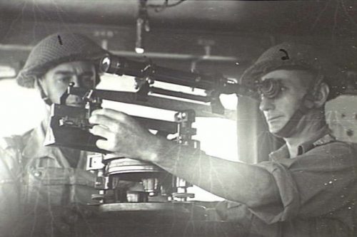 Дальномер на командном пункте в 1943 году.