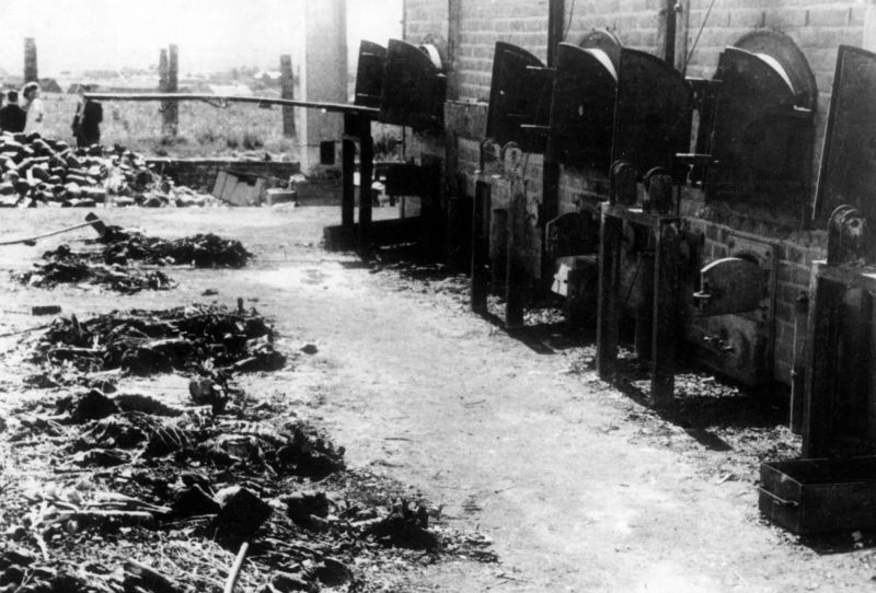 Печи для кремации концлагеря Майданек. Июль 1944 г. 
