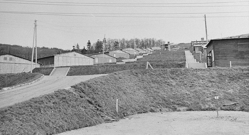 Вид на концлагерь Нацвейлер-Шрутгоф после освобождения. Ноябрь 1944 г.