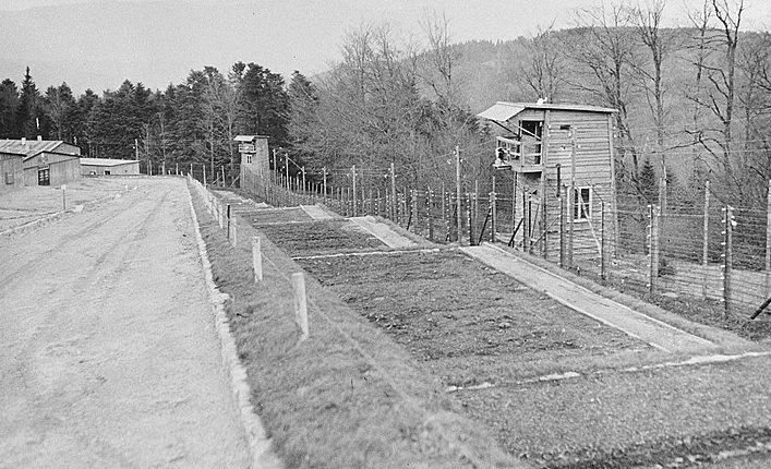 Вид на концлагерь Нацвейлер-Шрутгоф после освобождения. Ноябрь 1944 г. 