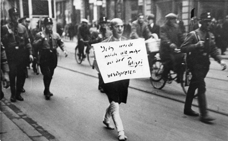 Преследование евреев в Германии. Мюнхен, 1933 г.