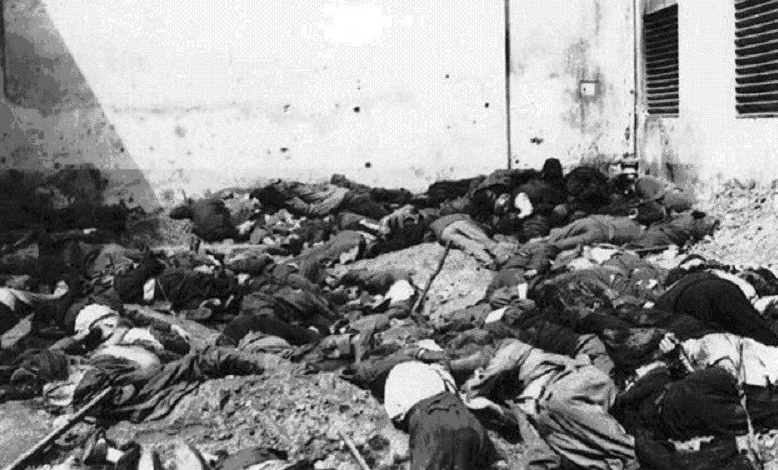Расстрелянные Львовские евреи во дворе тюрьмы. 3 июля 1941 г.