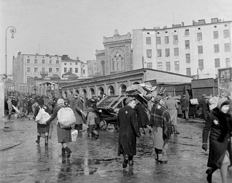 Депортация евреев из Лодзинского гетто. Апрель 1942 г. 