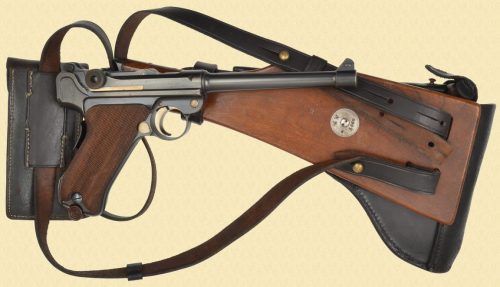 Пистолет Parabellum М-1906 (Luger) с кобурой-колодкой.