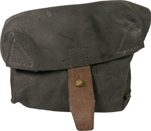 Универсальная кожаная патронная сумка образца 1941 г. для магазинов СВТ и обойм винтовки Мосина.