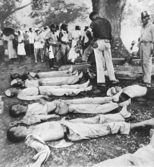 Умершие американские военнопленные во время «Батаанского марша смерти». Апрель 1942 г.