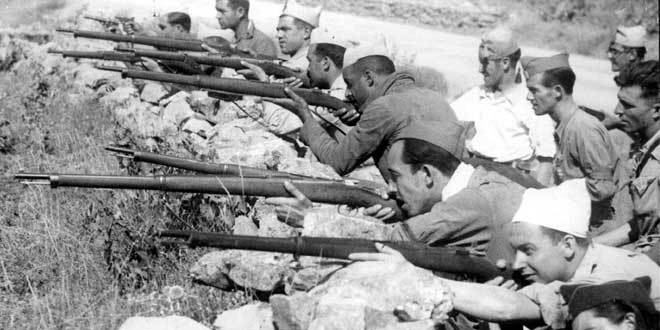 Республиканская армия в горах Навасеррада. 1936 г. 