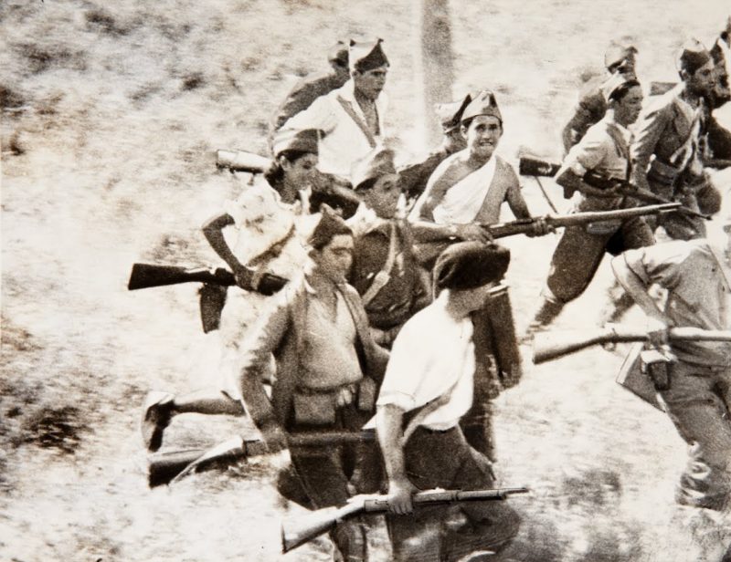 Атака на позицию повстанцев. Мадрид 1936 г.