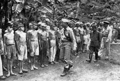Японцы, сдавшиеся в плен. Август 1945 г. 