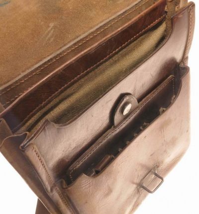 Полевая кожаная сумка РККА образца 1940 года с вкладышем. Выпускалась в 1940-1941 г.
