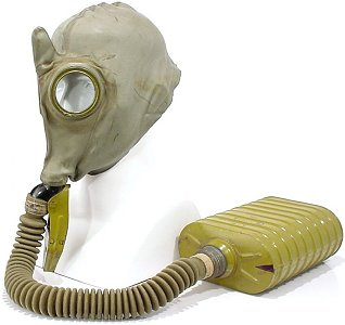 Противогаз БН с шлем-маской Ш-1 «носорог» и фильтром Т5.