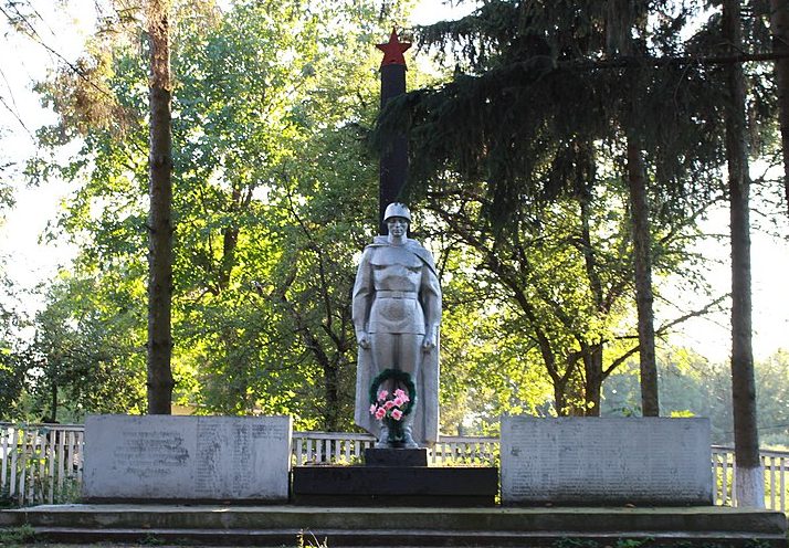 с. Большая Медведевка Красиловского р-на. Памятник в честь воинов-односельчан, погибших в годы войны.