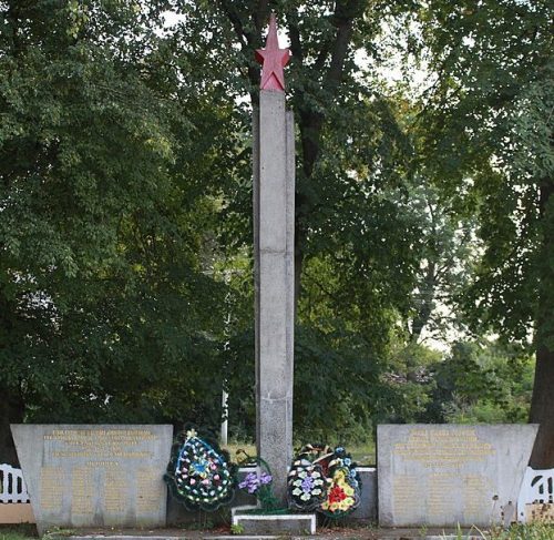 с. Чернявая Волочисского р-на. Памятник, установленный в честь воинов-односельчан.