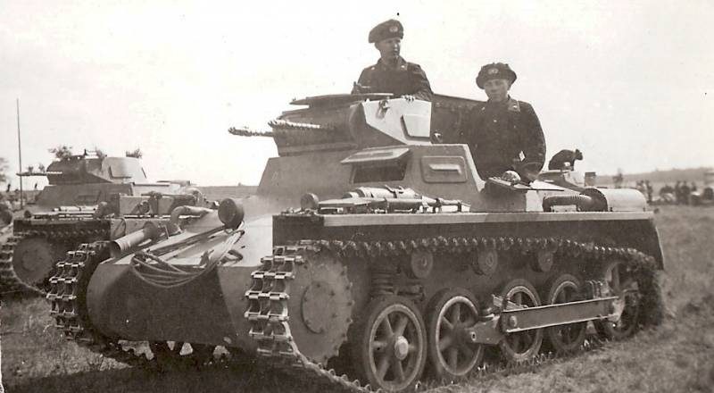 Танк Рz.1В легиона «Кондор». 1937 г.