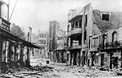 Руины Герники после бомбардировки. 1937 г. 