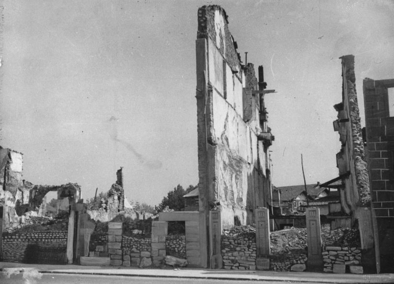Руины Герники после бомбардировки. 1937 г.