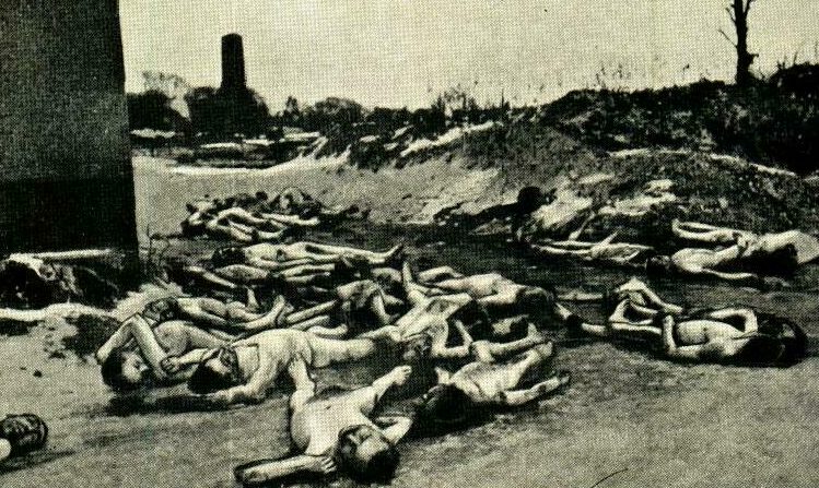Казненные нацистами евреи во Львове. Июль 1944 г.