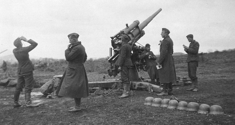 Зенитное орудие повстанческой стороны. 1938 г.