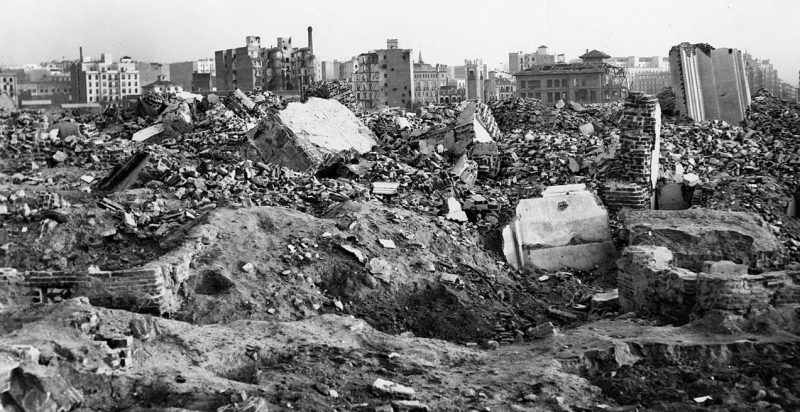 Мадрид в руинах. 1939 г.