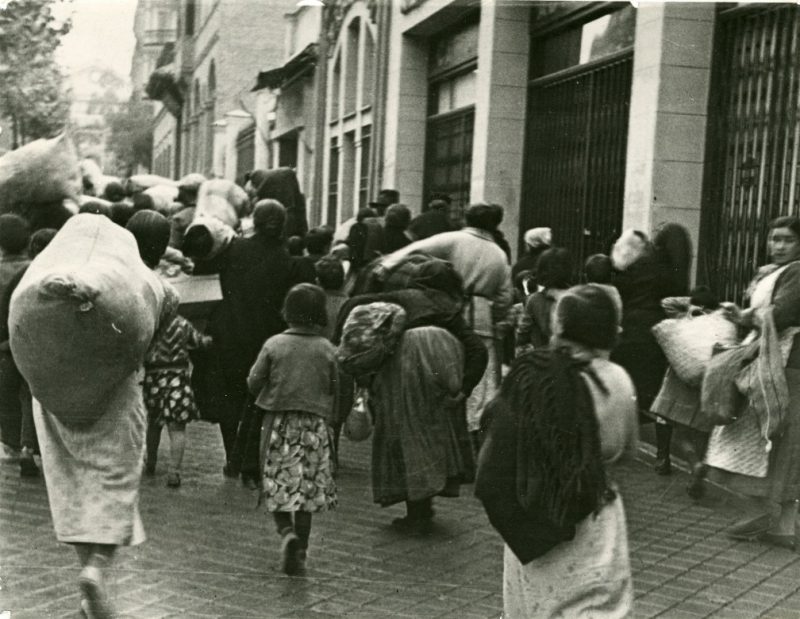 Бегство жителей Мадрида. 1939 г.