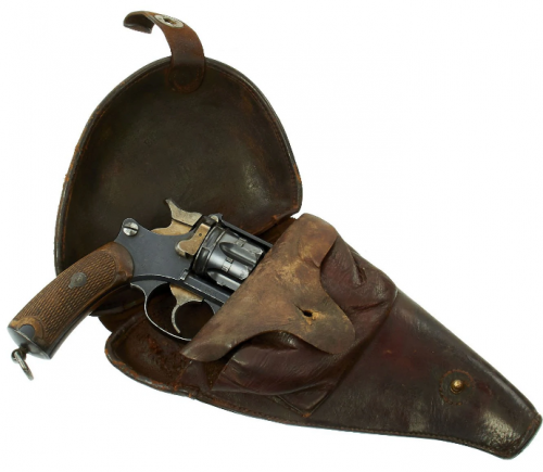 Кожаная кобура к револьверу Modele 1892 Lebel.