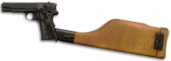Пистолет ViS wz.35 Radom и деревянная кобура-приклад к нему.