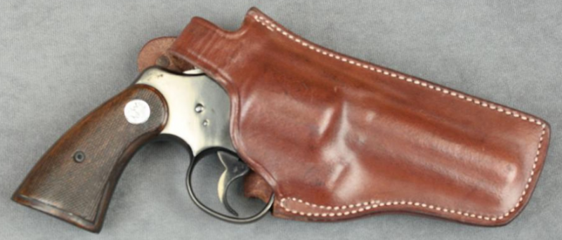 Кожаная кобура револьвера Colt Official Police.