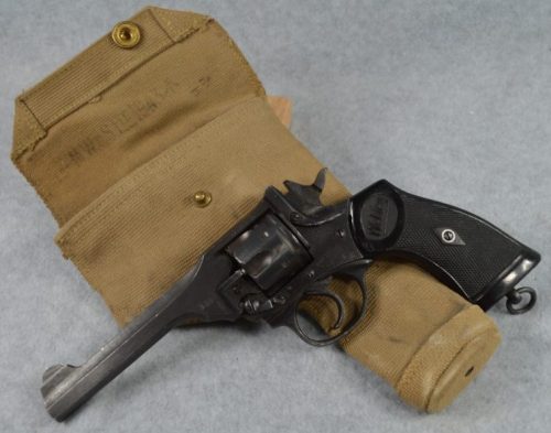 Брезентовая кобура к револьверу Webley & Scott Mk IV.