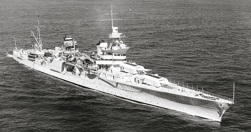 Крейсер «Индианаполис» в 1939 году. 